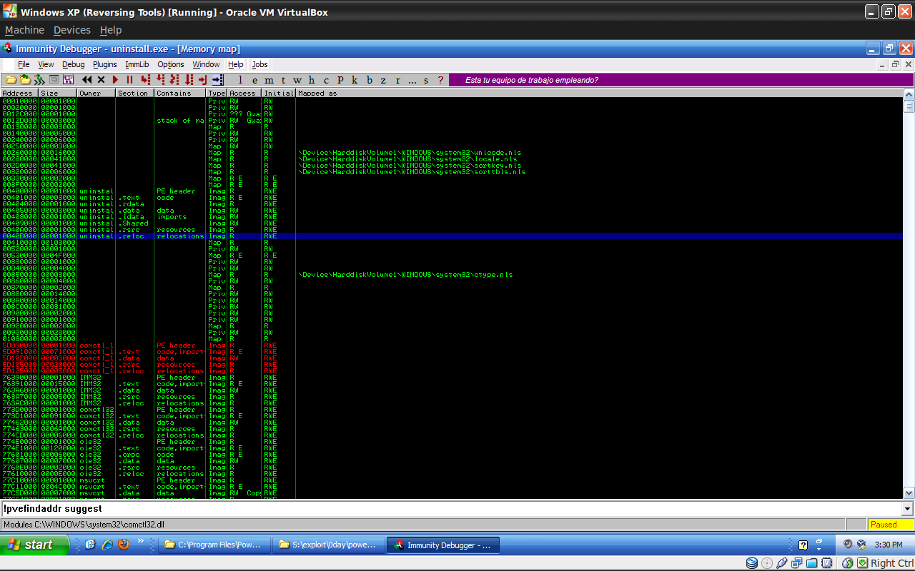 PowerShell memory map